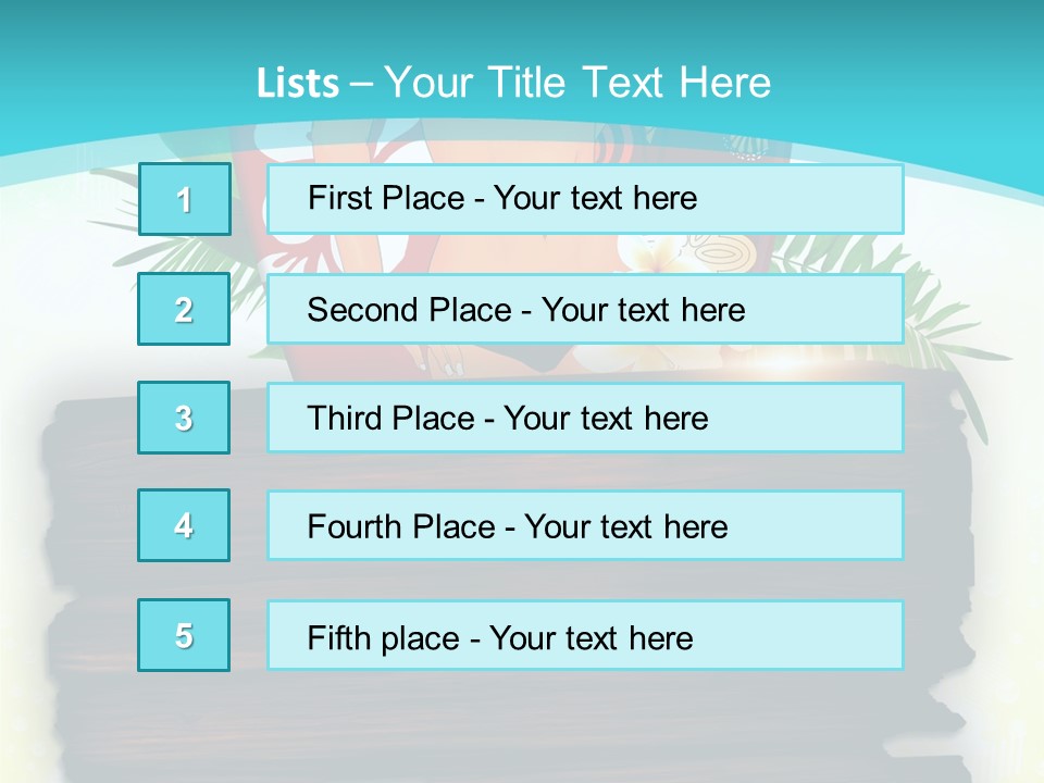 Tree Endless Water PowerPoint Template