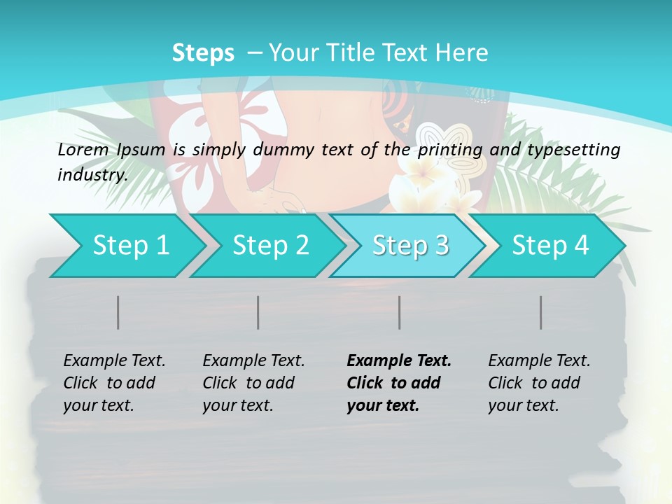 Tree Endless Water PowerPoint Template