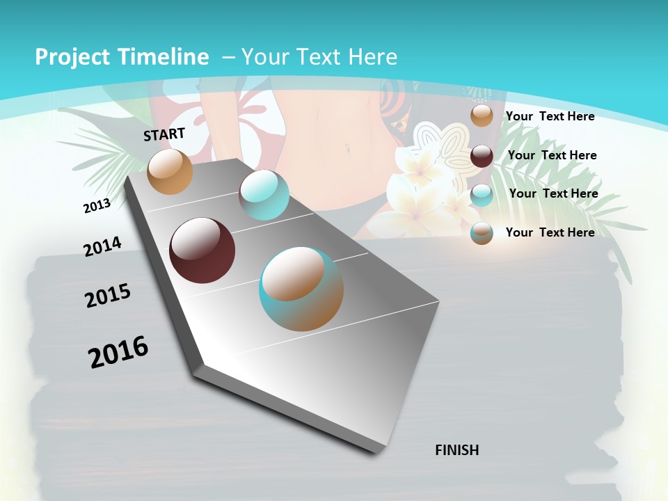 Tree Endless Water PowerPoint Template