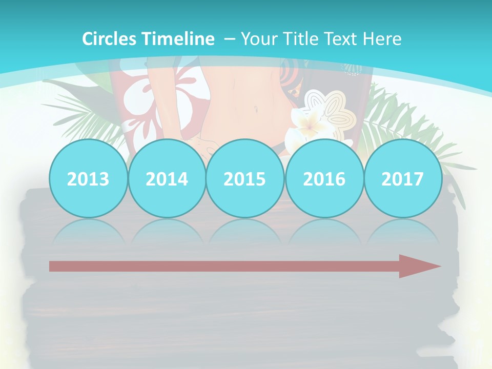 Tree Endless Water PowerPoint Template