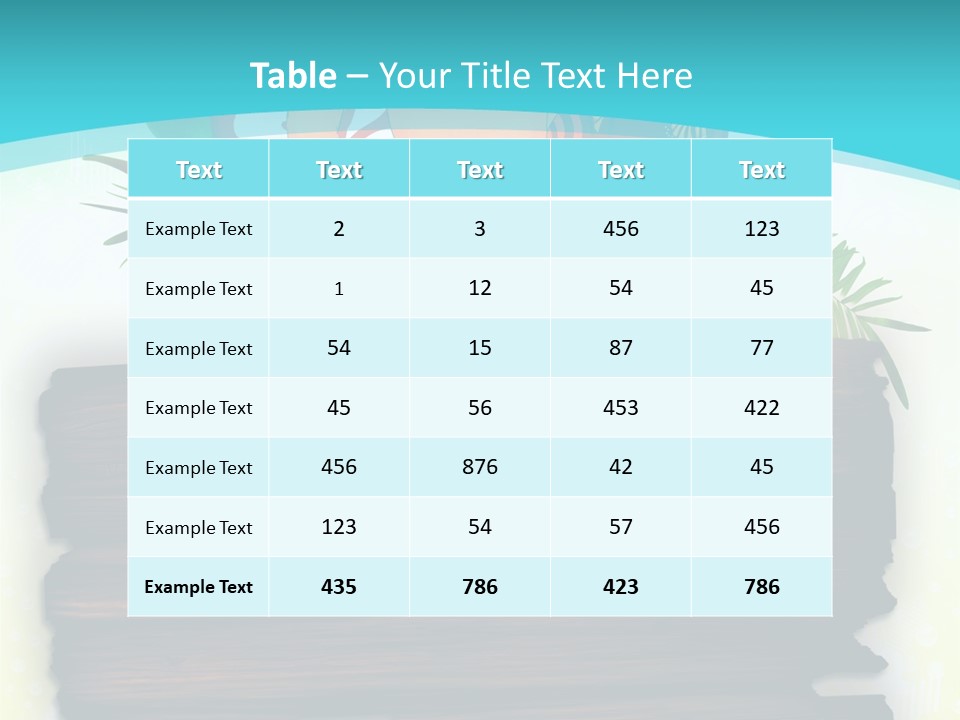 Tree Endless Water PowerPoint Template