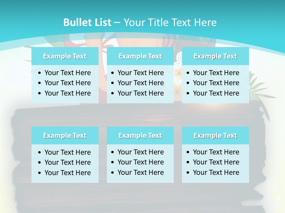 Tree Endless Water PowerPoint Template
