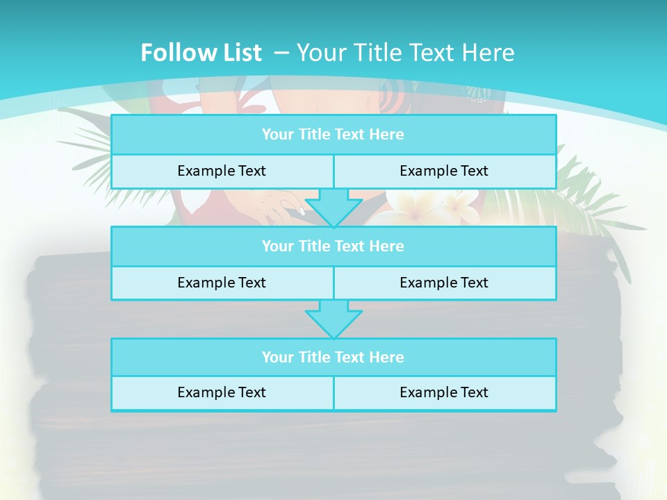 Tree Endless Water PowerPoint Template