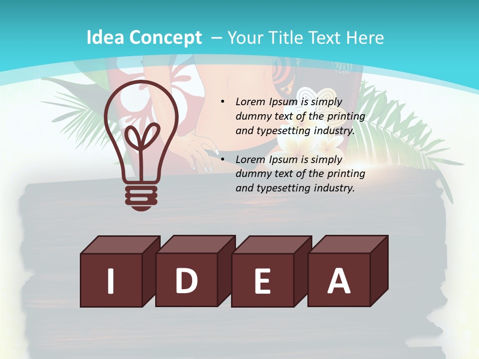 Tree Endless Water PowerPoint Template