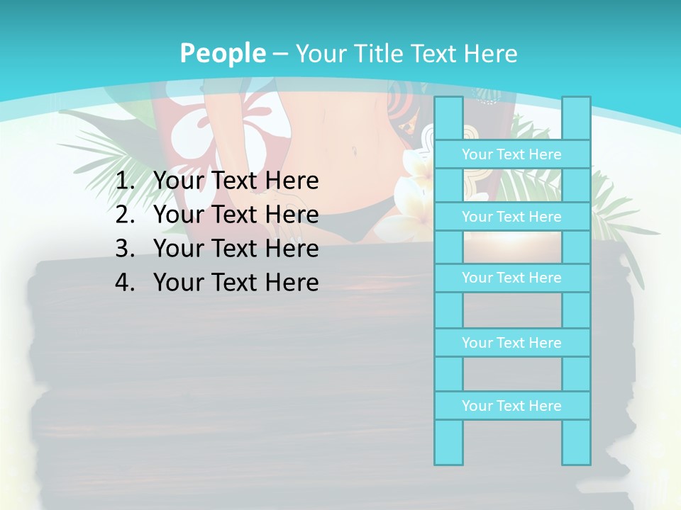 Tree Endless Water PowerPoint Template