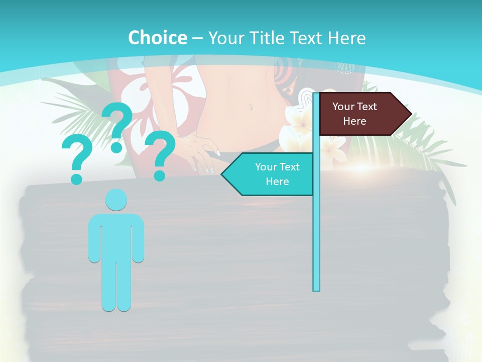Tree Endless Water PowerPoint Template