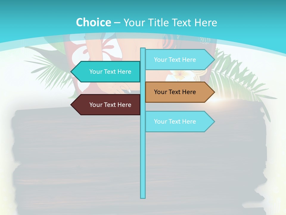 Tree Endless Water PowerPoint Template