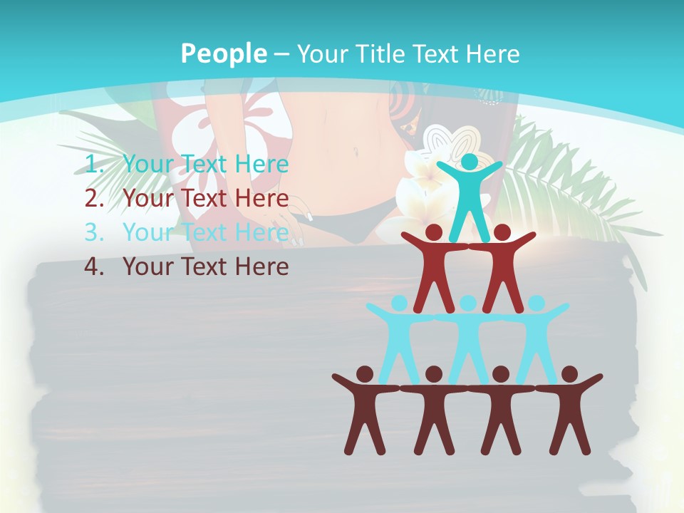 Tree Endless Water PowerPoint Template