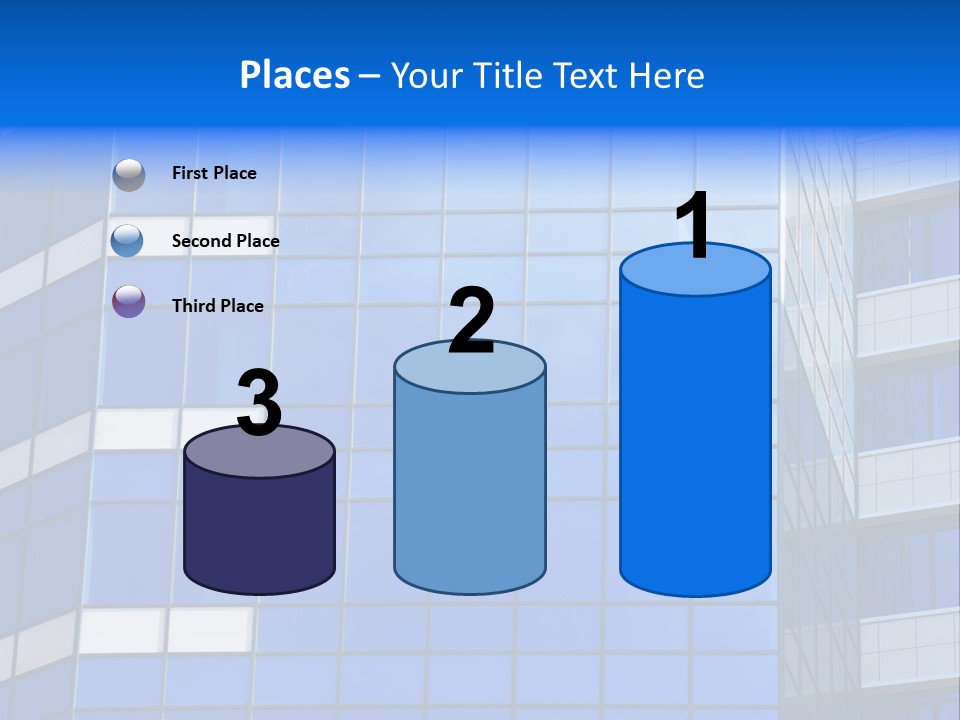 Real Estate Reflective Downtown PowerPoint Template
