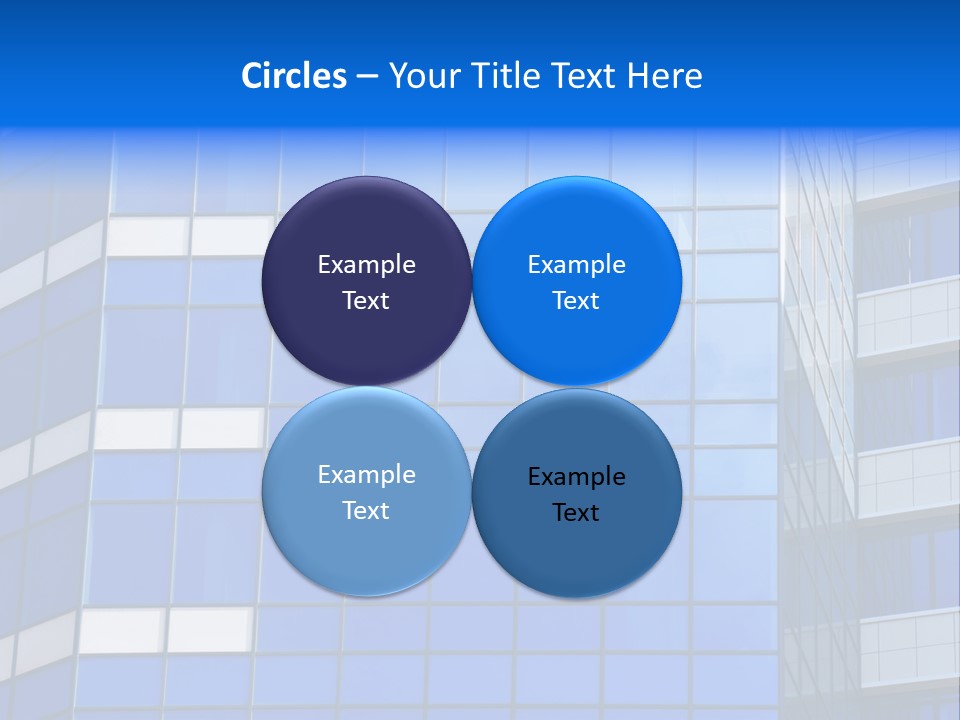 Real Estate Reflective Downtown PowerPoint Template