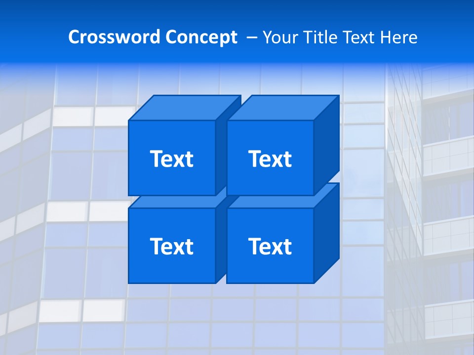 Real Estate Reflective Downtown PowerPoint Template
