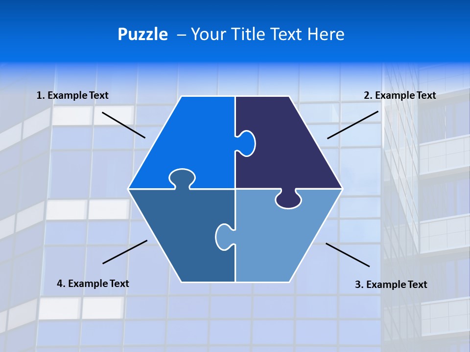 Real Estate Reflective Downtown PowerPoint Template
