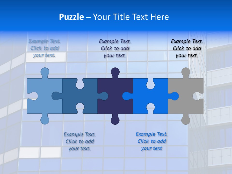 Real Estate Reflective Downtown PowerPoint Template