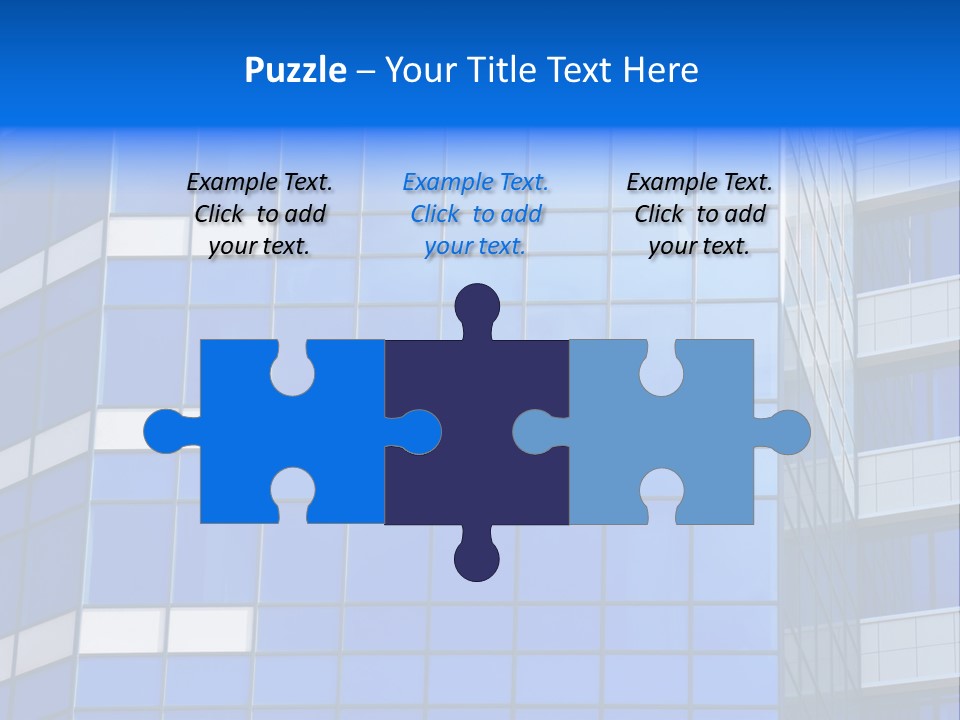 Real Estate Reflective Downtown PowerPoint Template