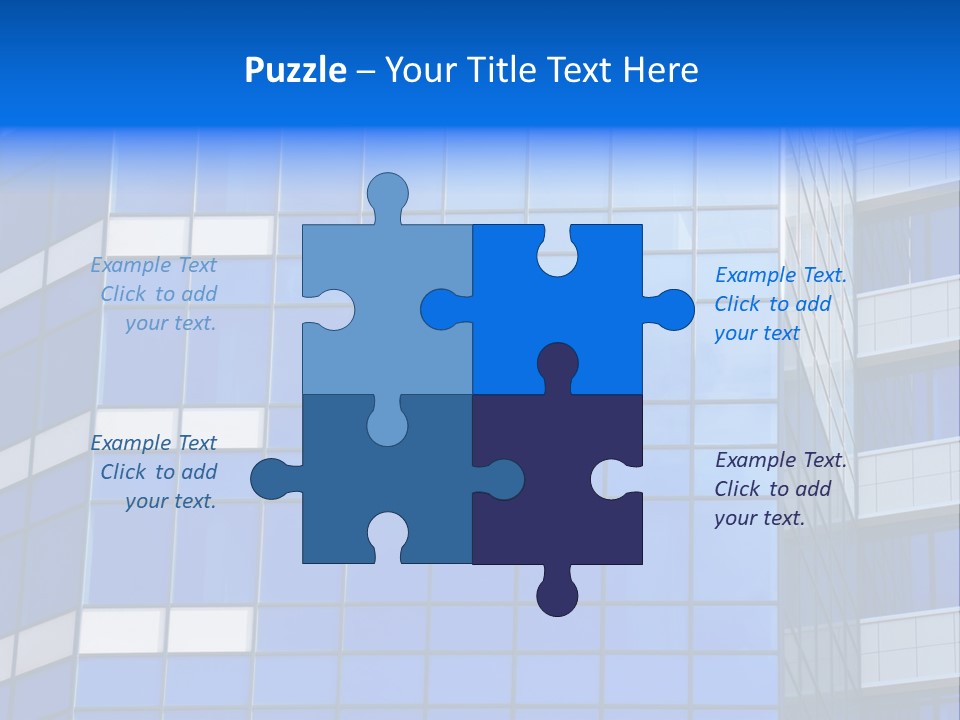 Real Estate Reflective Downtown PowerPoint Template