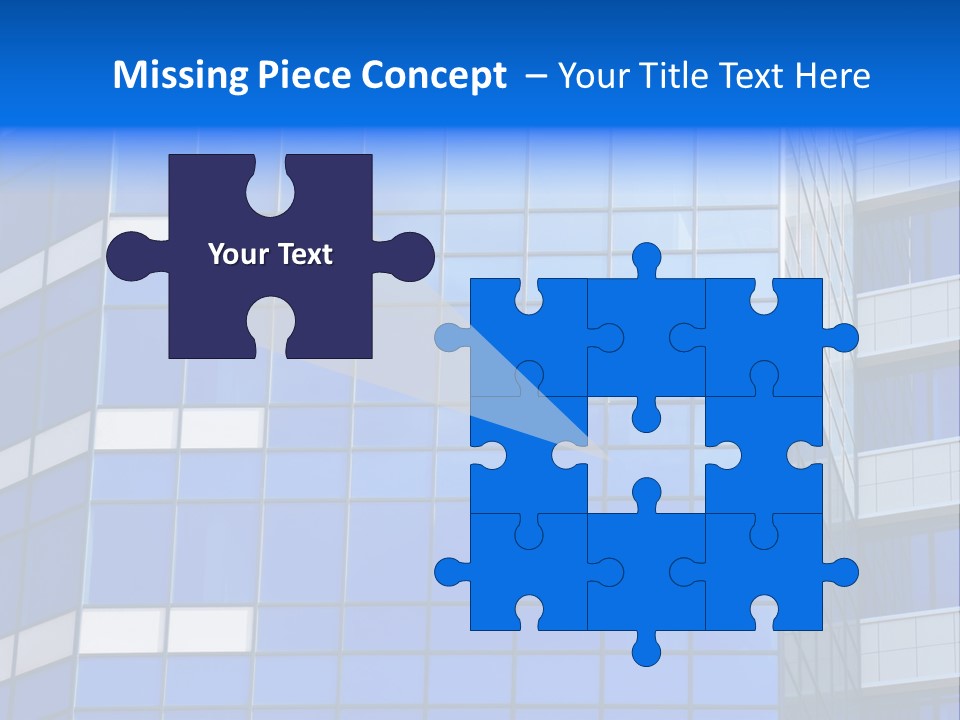 Real Estate Reflective Downtown PowerPoint Template