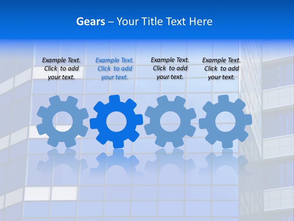 Real Estate Reflective Downtown PowerPoint Template