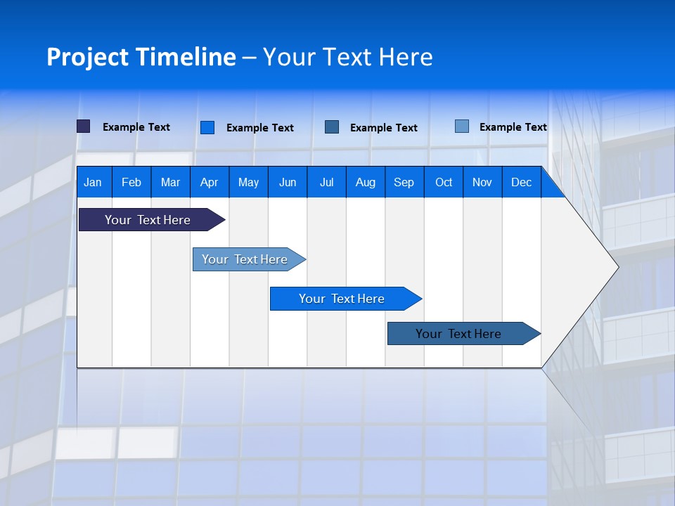 Real Estate Reflective Downtown PowerPoint Template