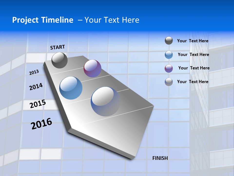 Real Estate Reflective Downtown PowerPoint Template