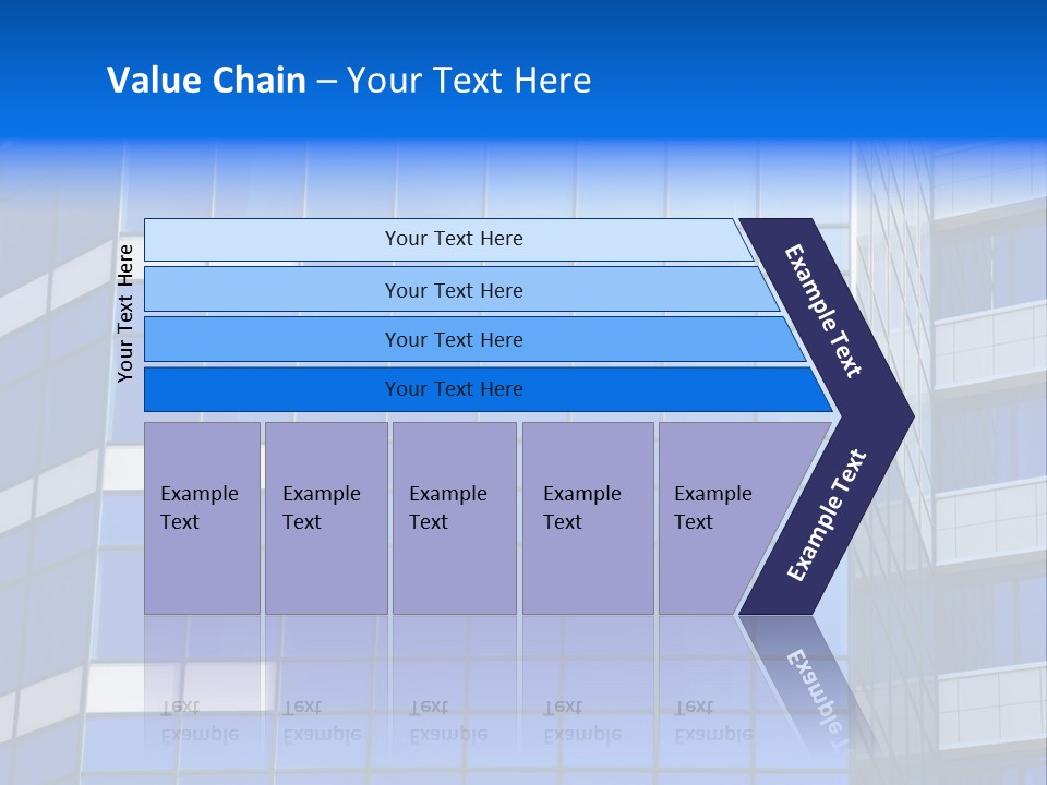 Real Estate Reflective Downtown PowerPoint Template