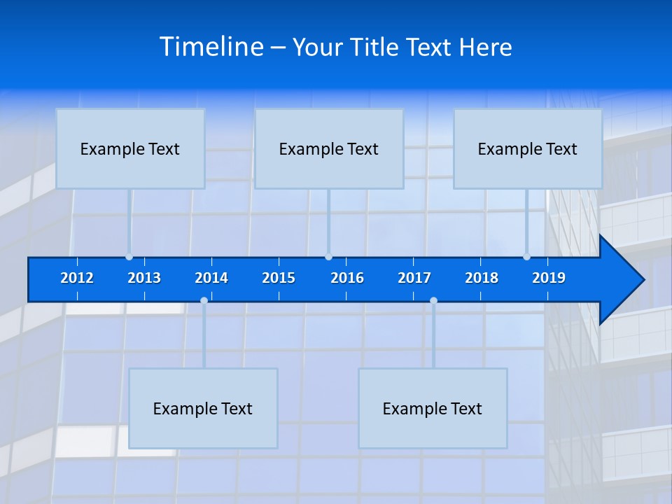 Real Estate Reflective Downtown PowerPoint Template