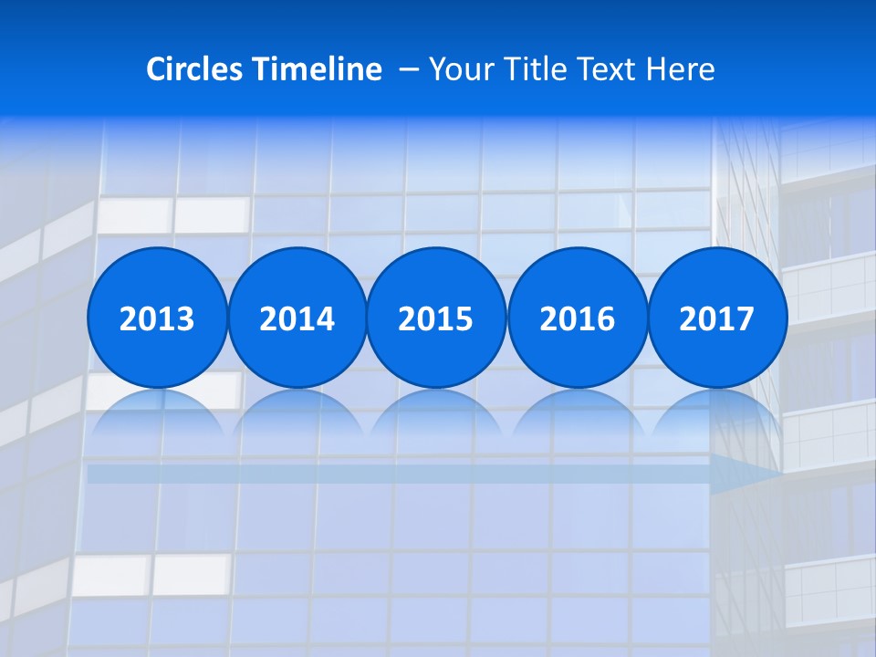 Real Estate Reflective Downtown PowerPoint Template