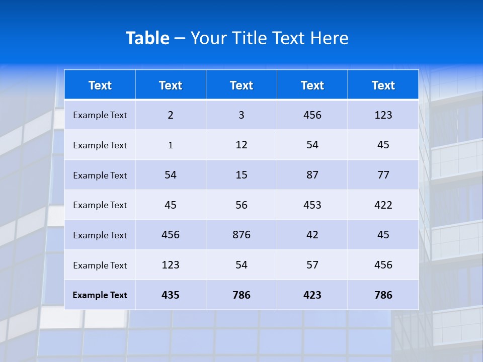 Real Estate Reflective Downtown PowerPoint Template
