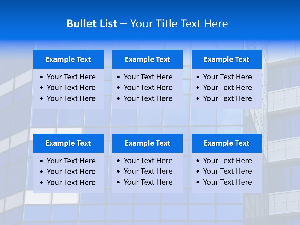 Real Estate Reflective Downtown PowerPoint Template