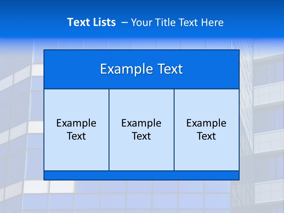 Real Estate Reflective Downtown PowerPoint Template