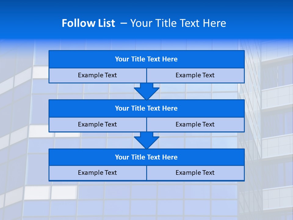 Real Estate Reflective Downtown PowerPoint Template