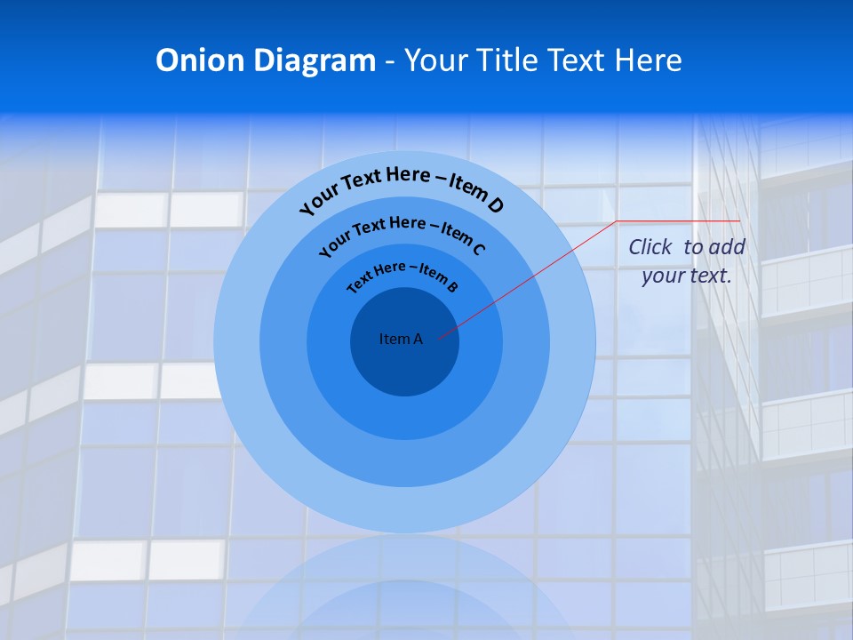 Real Estate Reflective Downtown PowerPoint Template