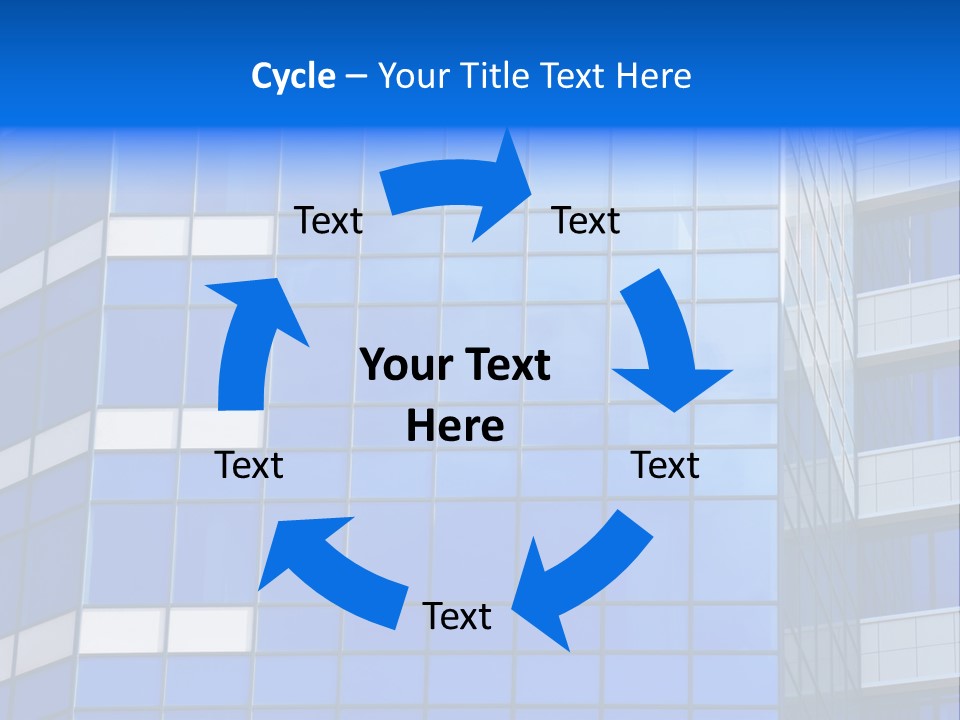 Real Estate Reflective Downtown PowerPoint Template