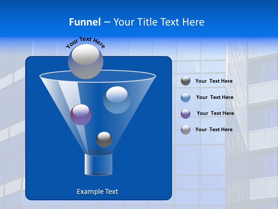 Real Estate Reflective Downtown PowerPoint Template