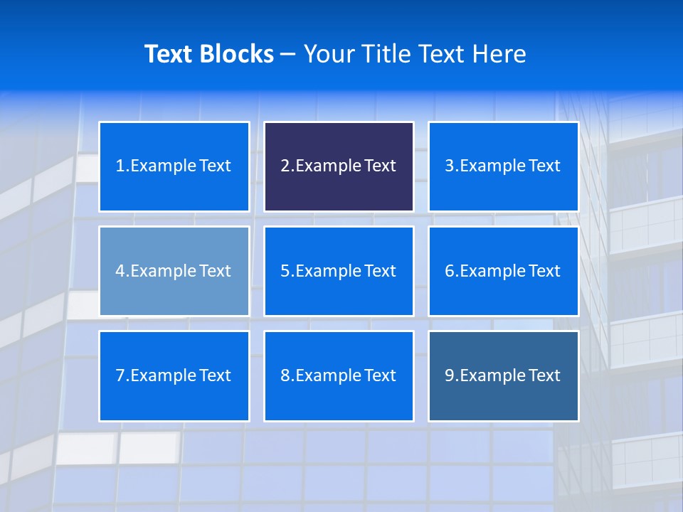 Real Estate Reflective Downtown PowerPoint Template