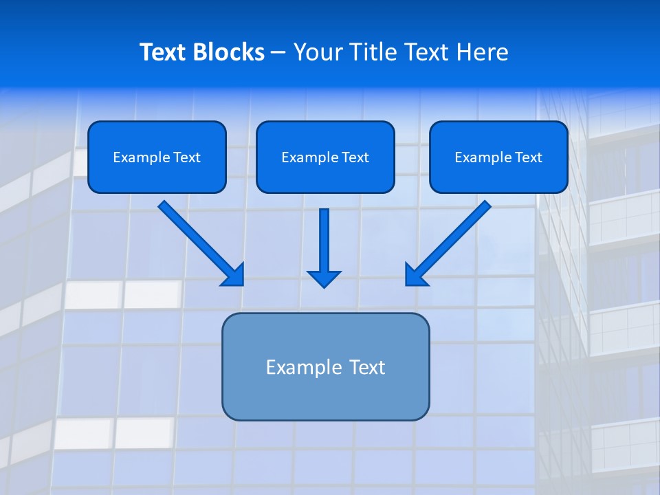 Real Estate Reflective Downtown PowerPoint Template