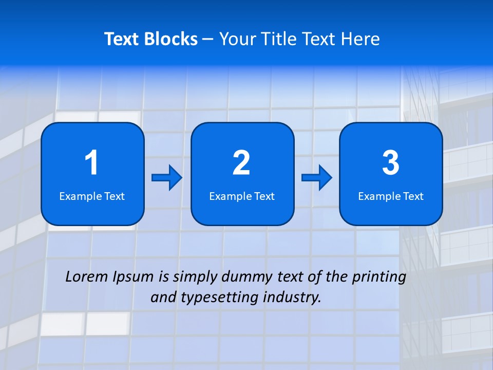 Real Estate Reflective Downtown PowerPoint Template