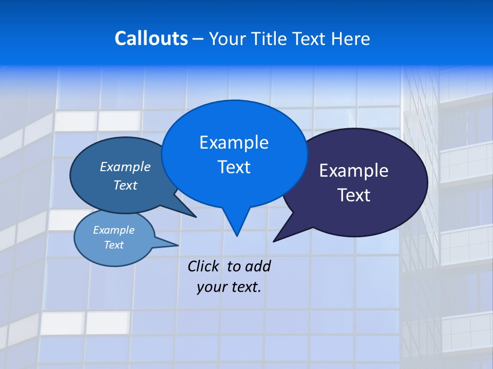 Real Estate Reflective Downtown PowerPoint Template