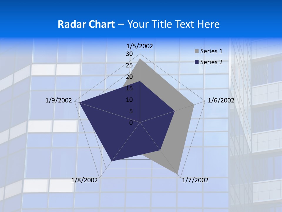 Real Estate Reflective Downtown PowerPoint Template
