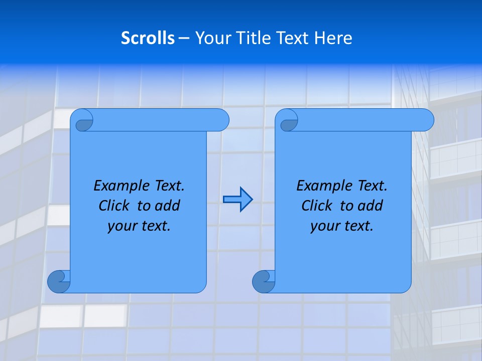 Real Estate Reflective Downtown PowerPoint Template