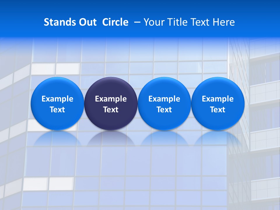 Real Estate Reflective Downtown PowerPoint Template