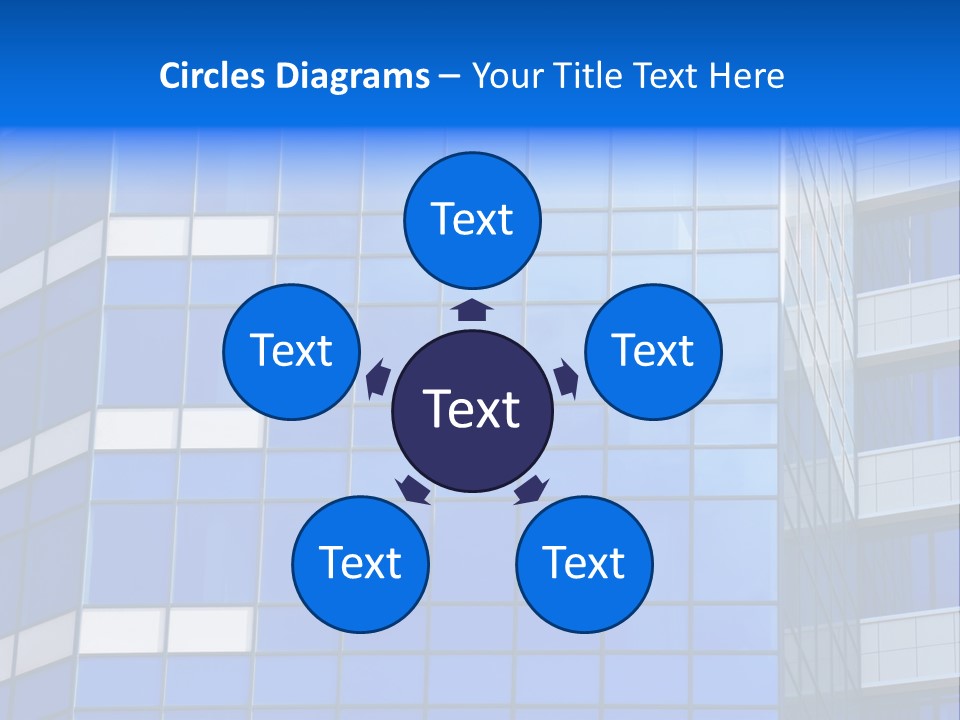 Real Estate Reflective Downtown PowerPoint Template
