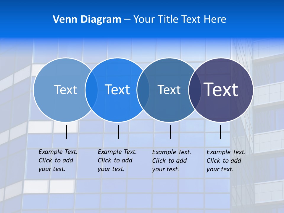 Real Estate Reflective Downtown PowerPoint Template