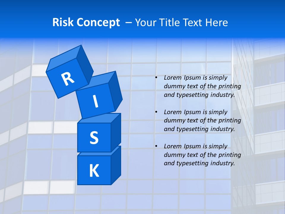 Real Estate Reflective Downtown PowerPoint Template