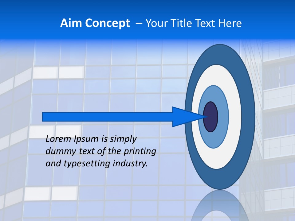 Real Estate Reflective Downtown PowerPoint Template