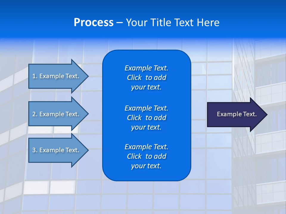 Real Estate Reflective Downtown PowerPoint Template