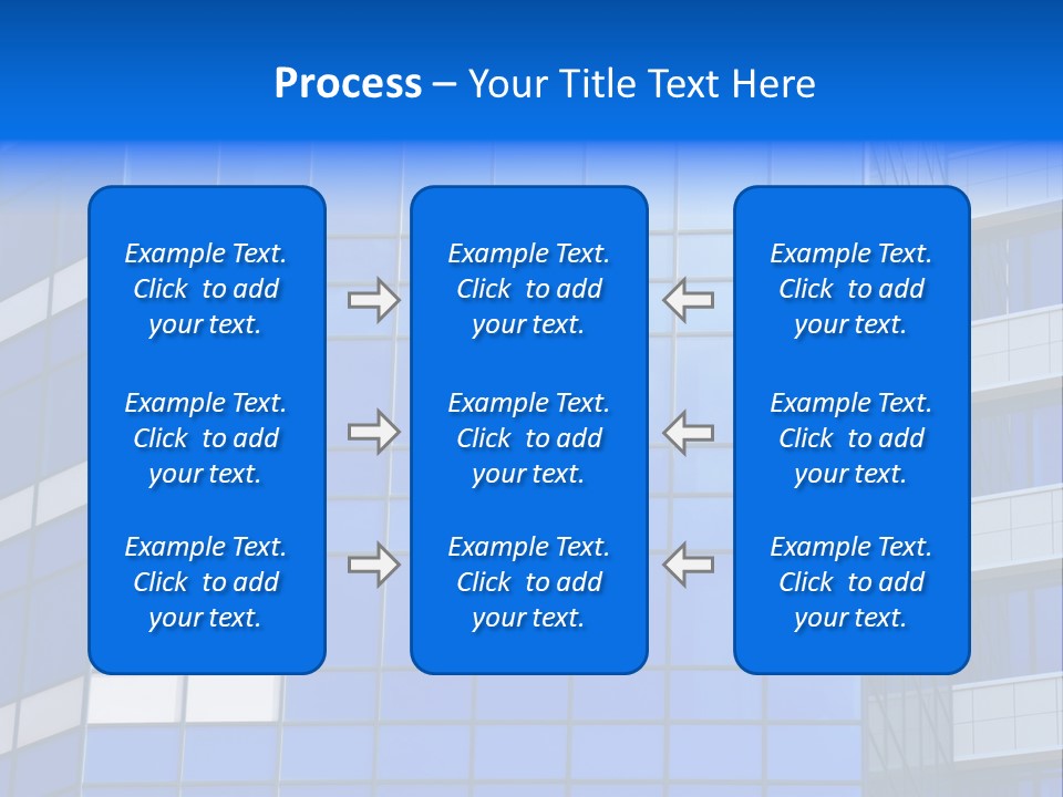 Real Estate Reflective Downtown PowerPoint Template