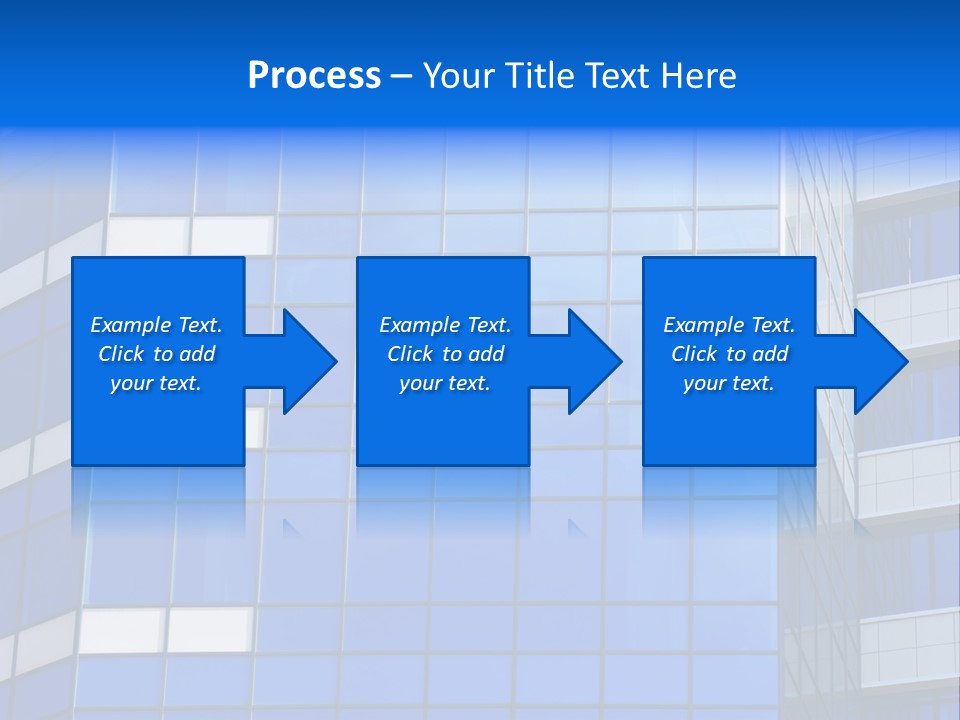 Real Estate Reflective Downtown PowerPoint Template