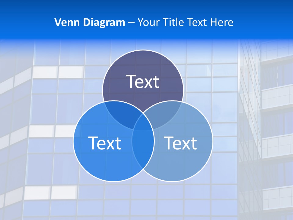 Real Estate Reflective Downtown PowerPoint Template