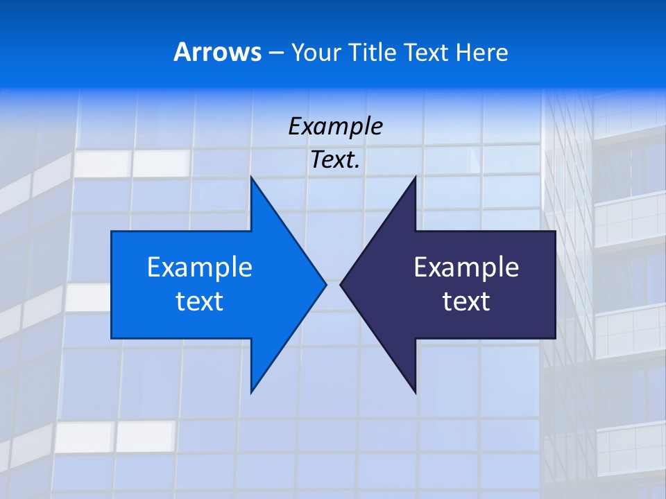 Real Estate Reflective Downtown PowerPoint Template