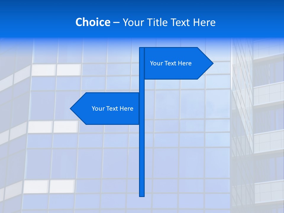Real Estate Reflective Downtown PowerPoint Template